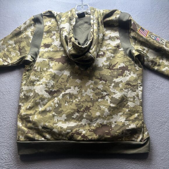 San Francisco 49ers Hoodie Mens XXL Camo NFL Football Salute to Service Nike - Picture 9 of 16